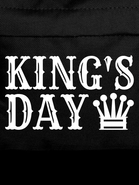 Kings Day saying with crown