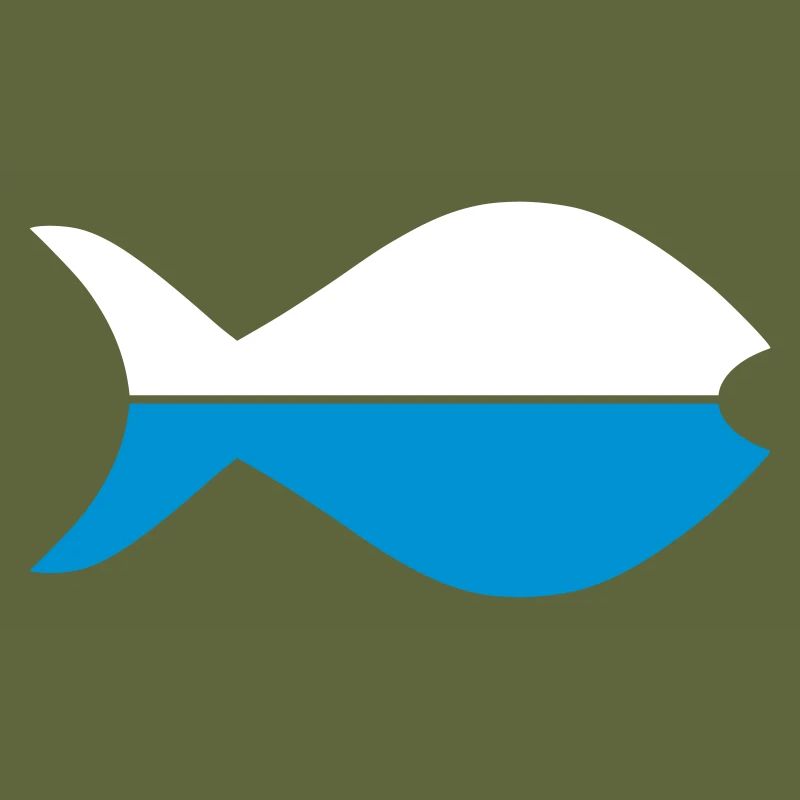Zwei Fischhälften