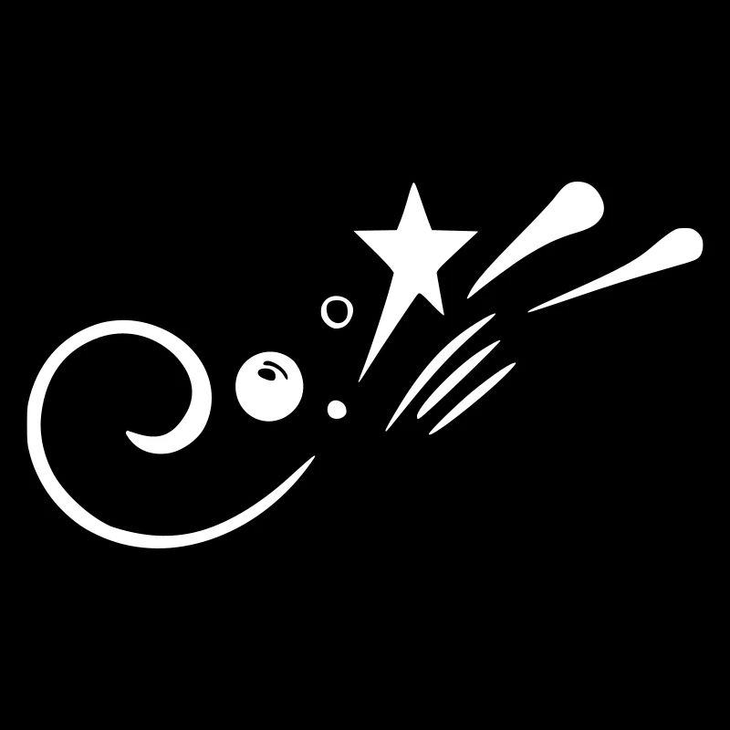 Schnörkel Sternschnuppe