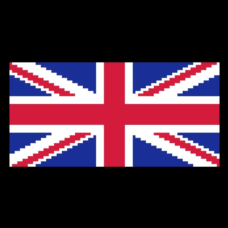 Union Jack Pixel UK Flag
