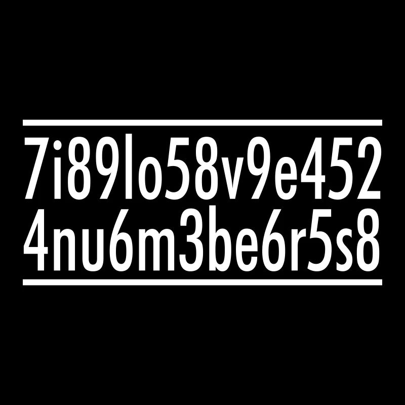 I love numbers