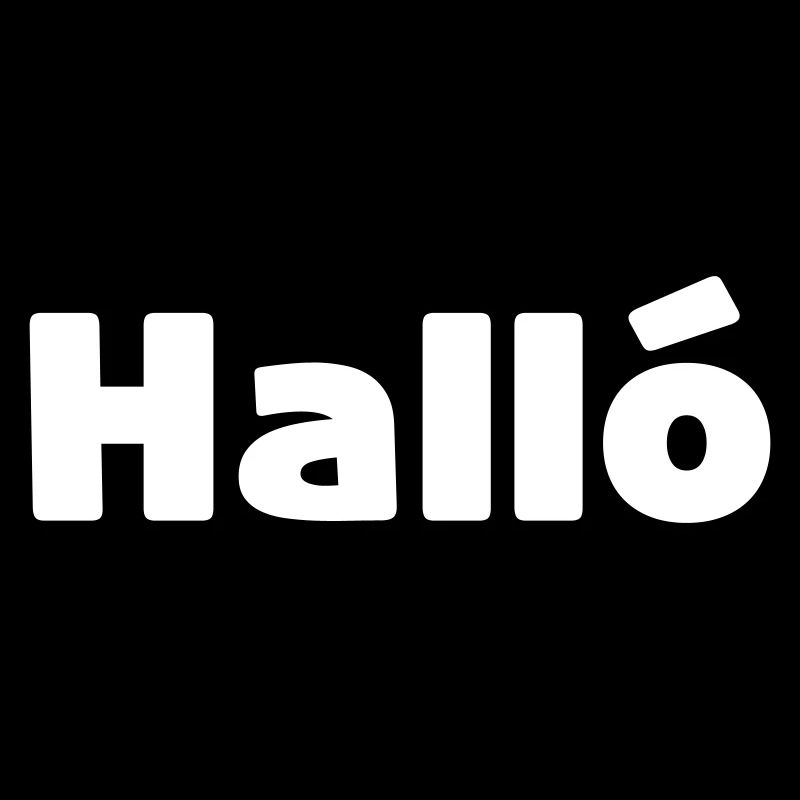 Icelandic Halló { Hello ) Íslenska Language