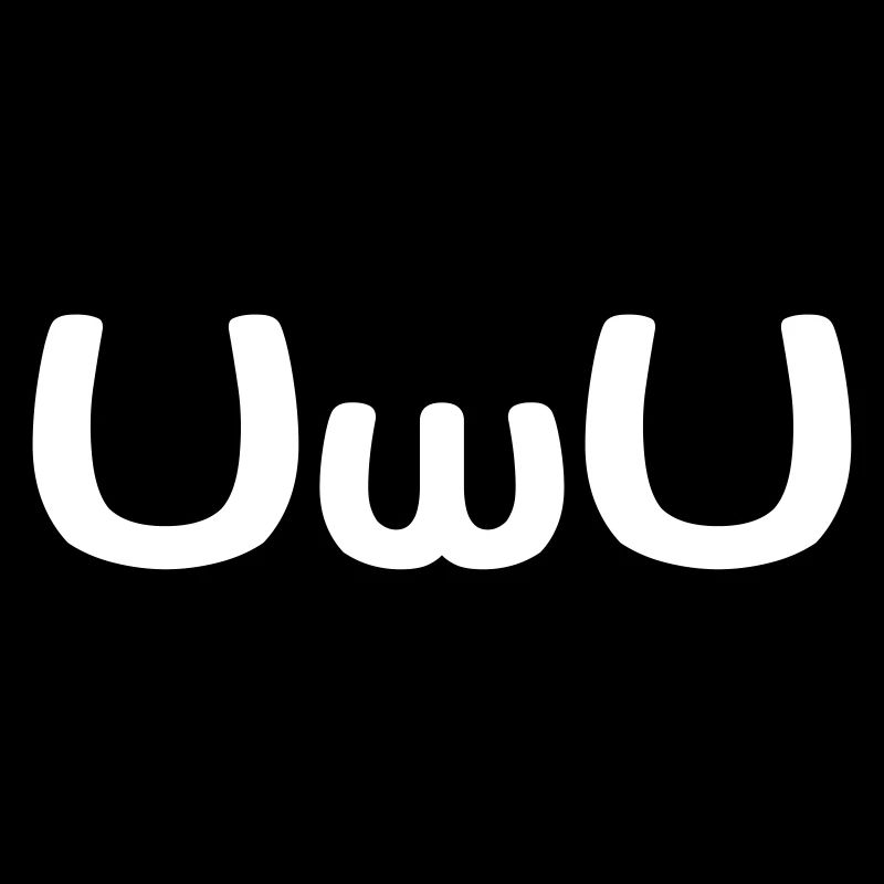UwU Happy Anime Face Emoticon