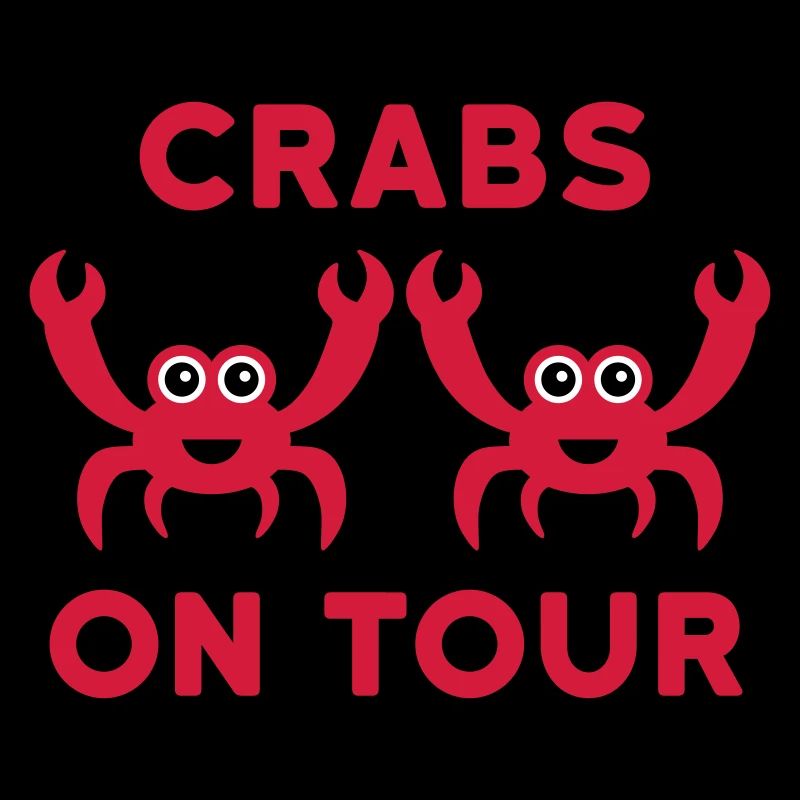 Crabes en tournée (deux crabes)