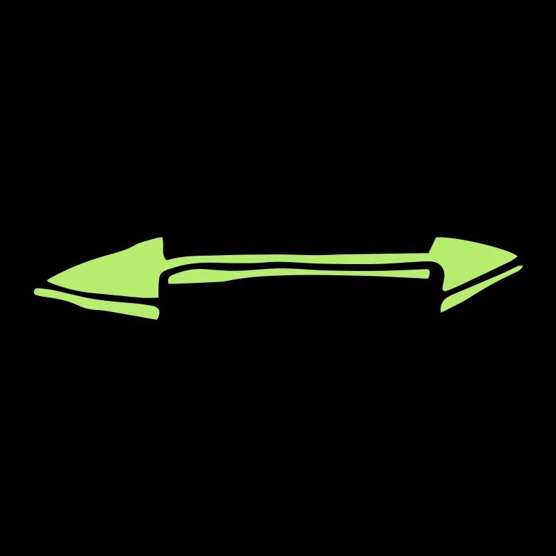 Green double arrow left and right