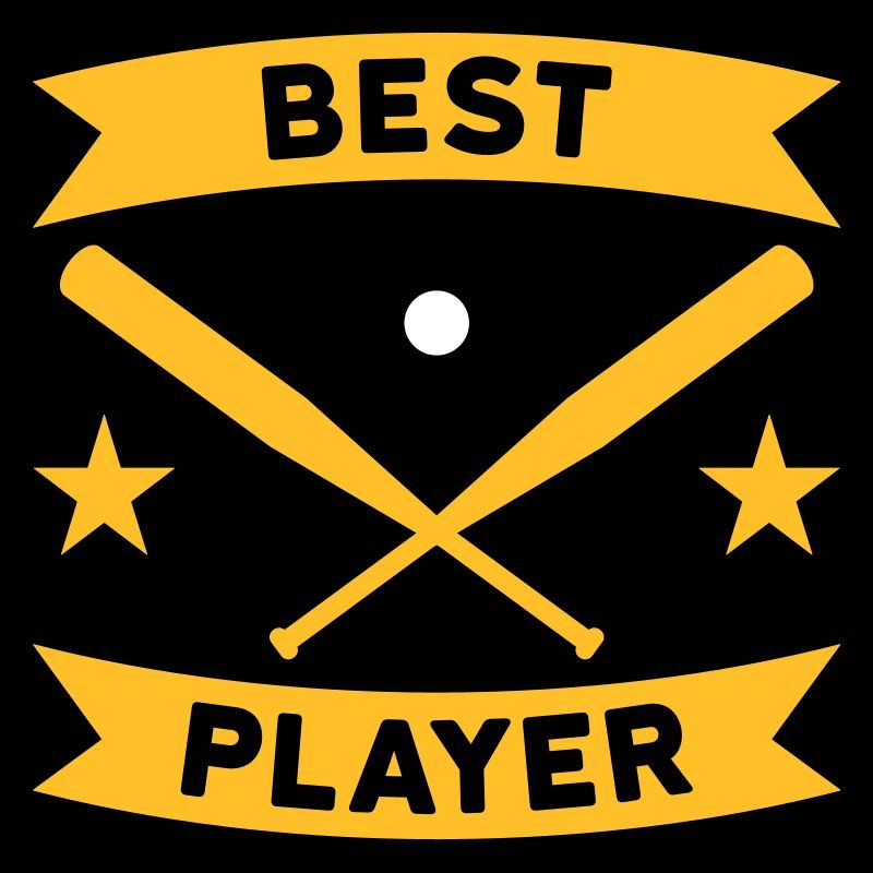 Best baseball player (Banner, Baseballschläger)