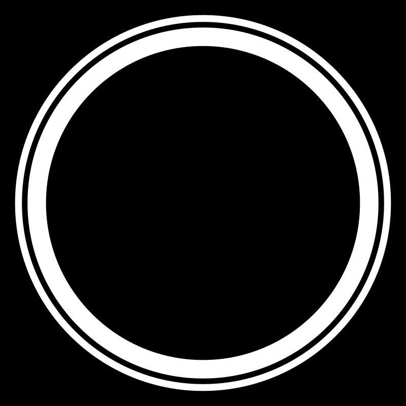 Circle empty symbol placeholder