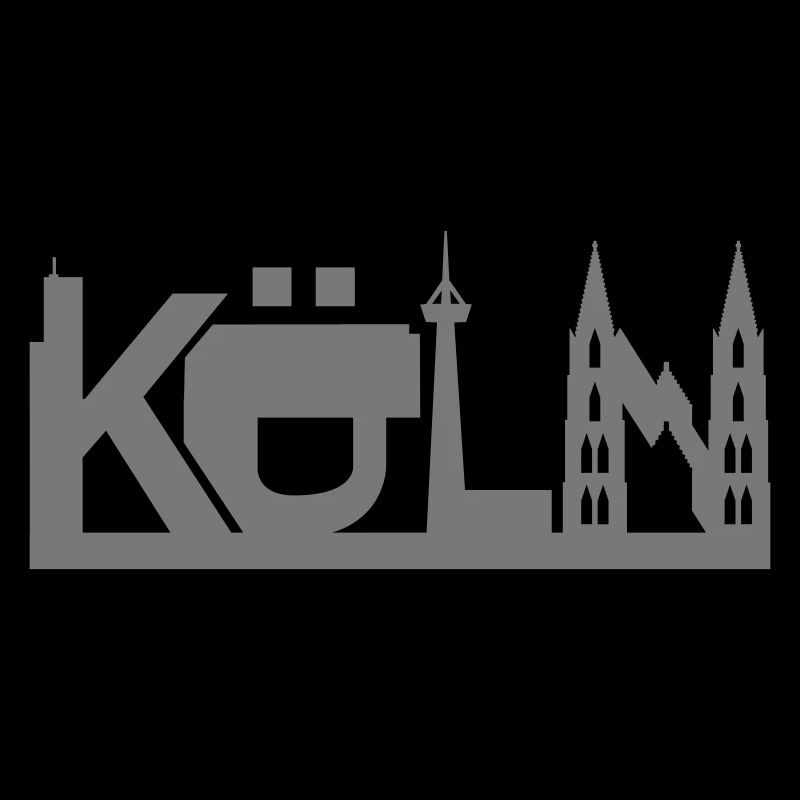 Cologne skyline with sights