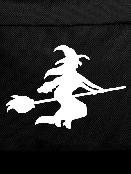 Witch on broom - Halloween