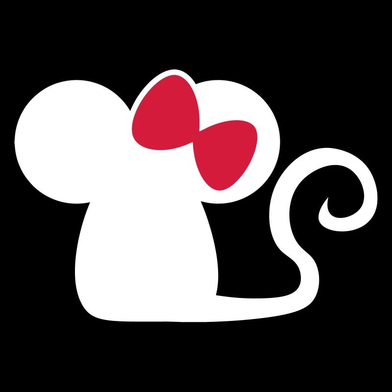Mäuschenschleife / mouse with bow Cute mouse