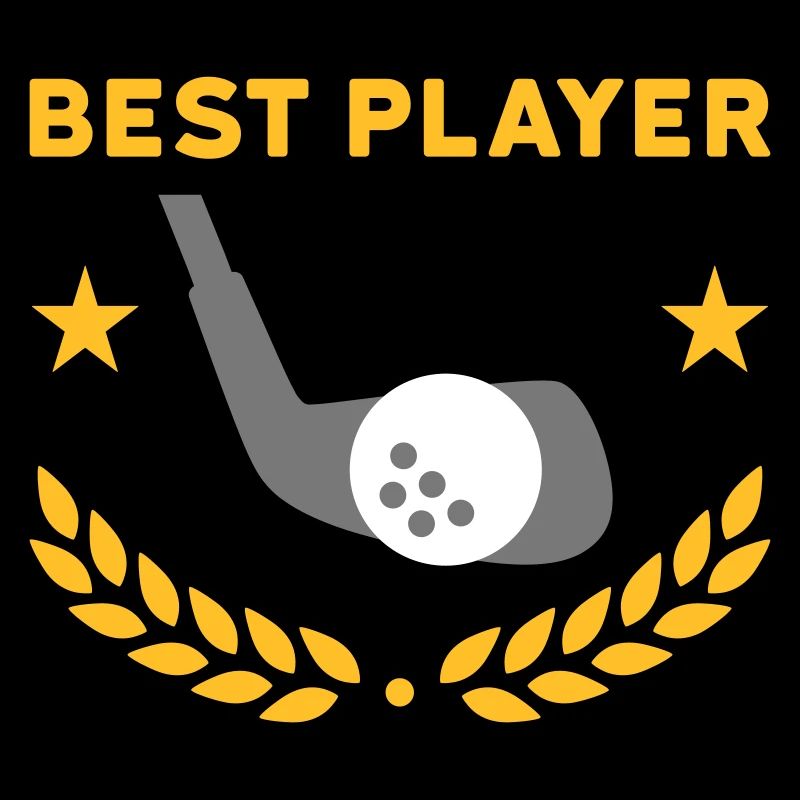 Best player (Golfschläger, Golfball, Lorbeerkranz)