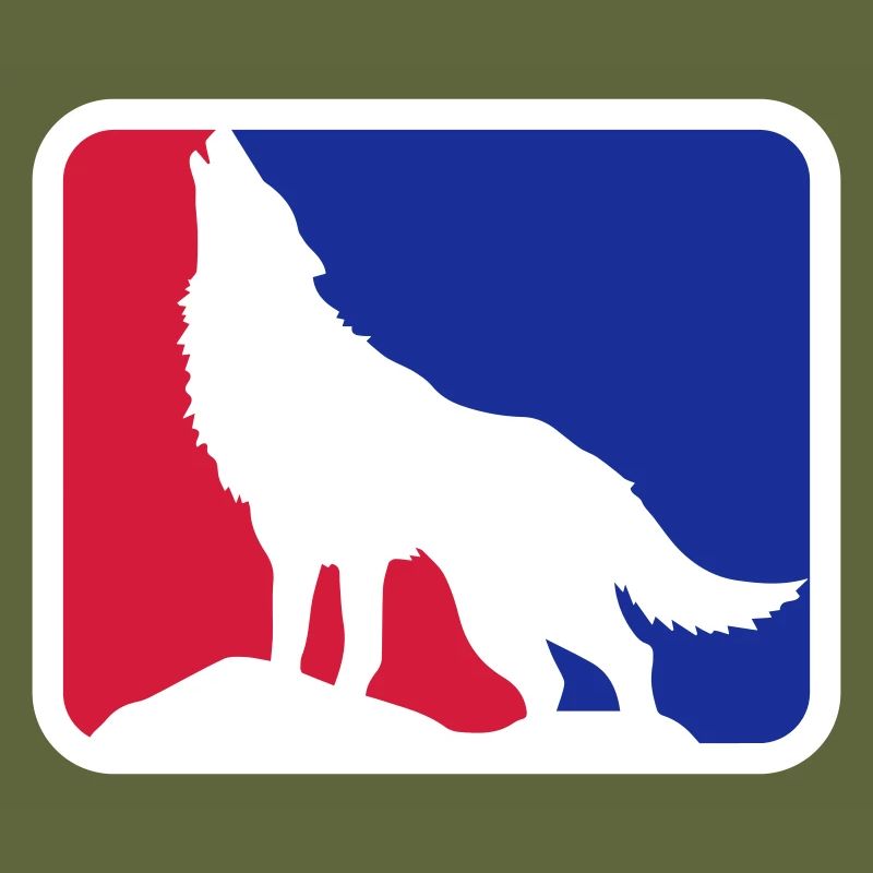 Wolf Dog Wildlife Werewolf Logo | Colors can be changed