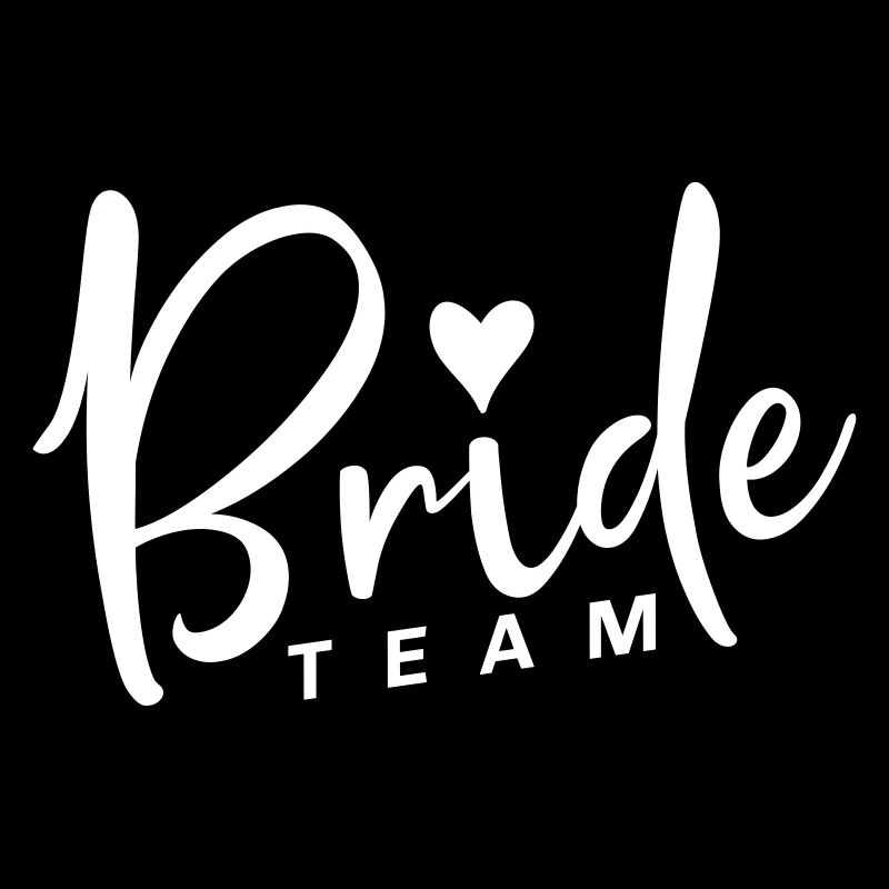 bride team heart
