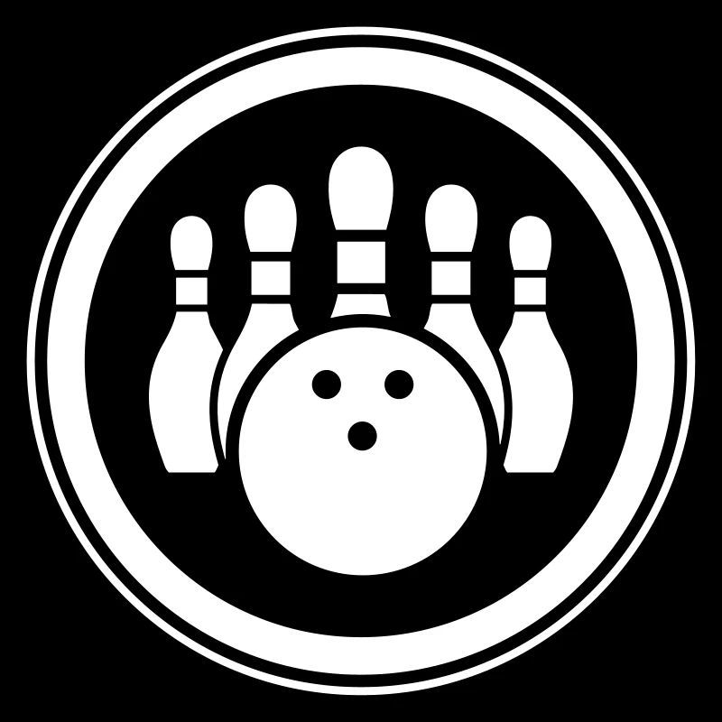 Symbole d'icône de quilles de bowling