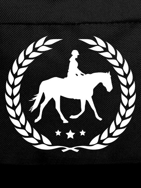 riding icon silhouette wreath