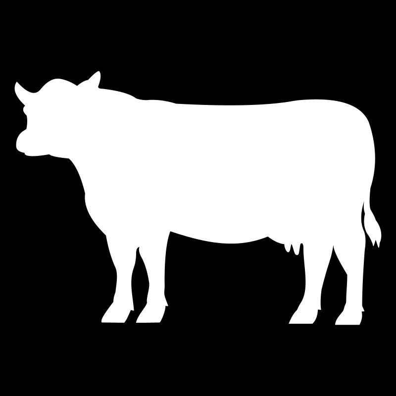 Cow silhouette vector