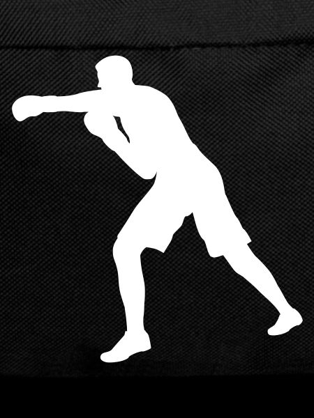 Boxer punch in white
