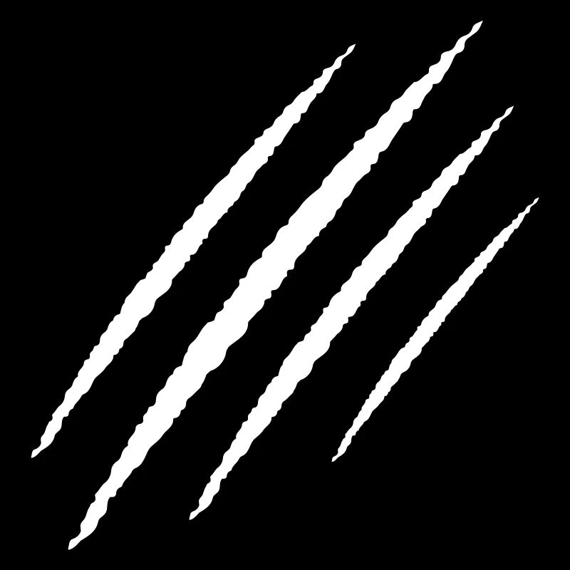 kratzer kralle wunde symbol