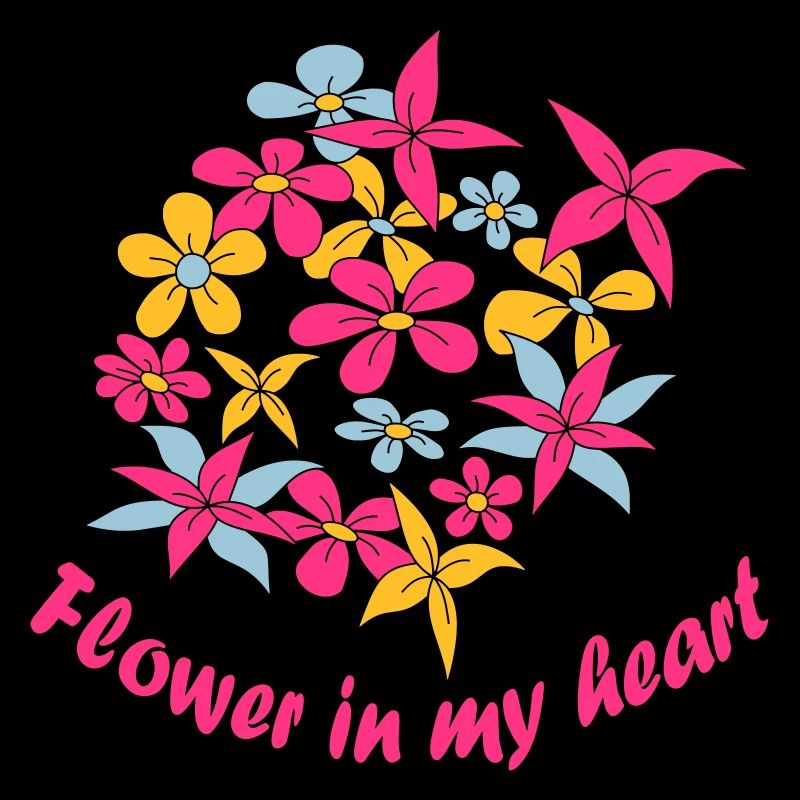 Fleur dans mon cœur