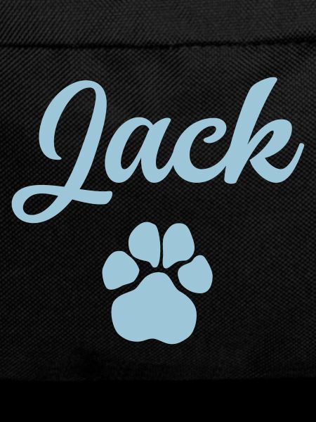 Dog name JACK with paw
