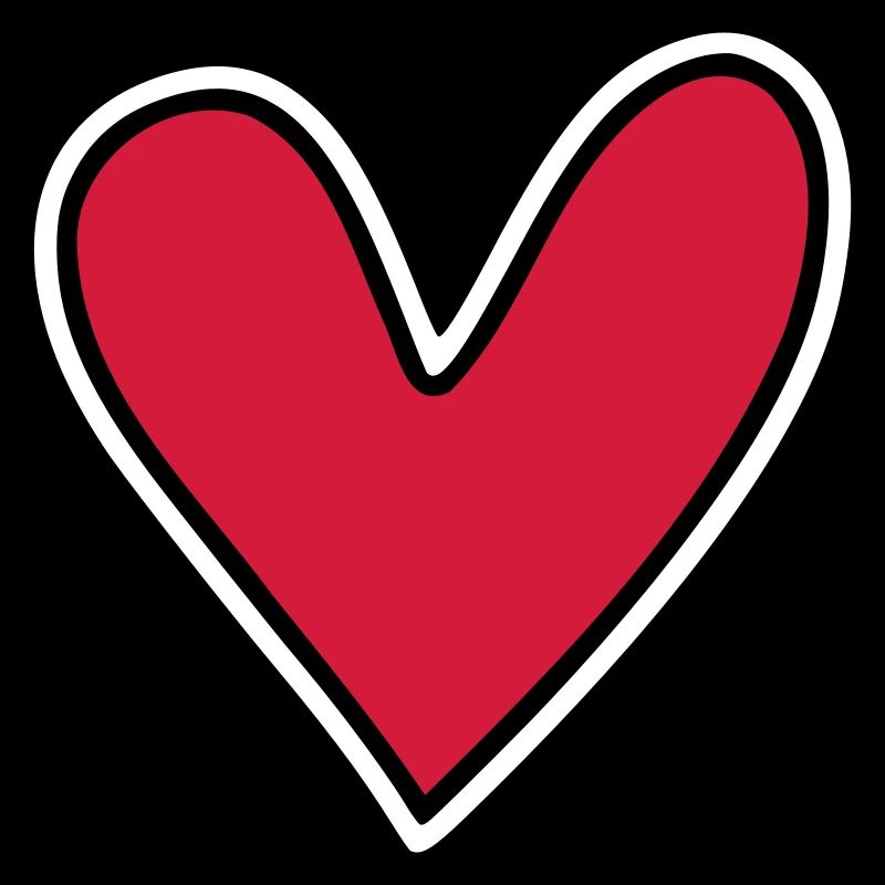 Simple heart for labeling