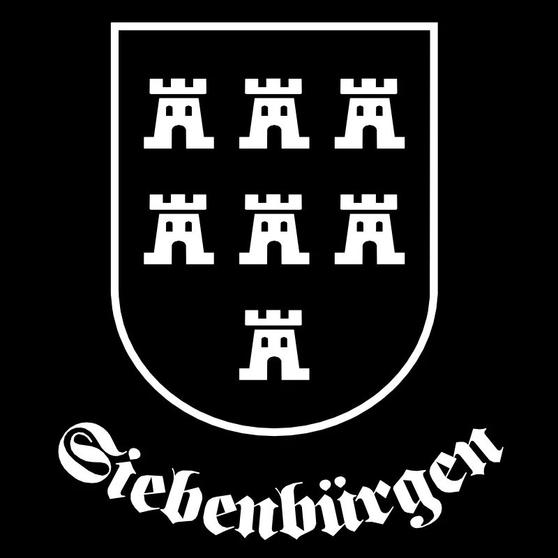 Sachsenwappen "Siebenbürgen" einfarbig