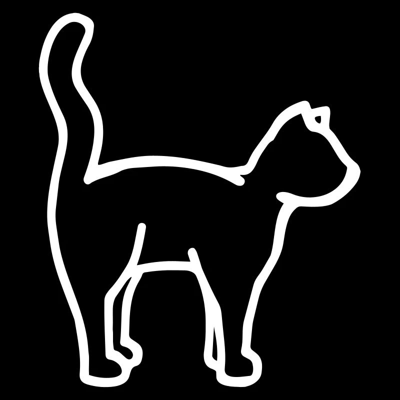 Cat outline cat silhouette