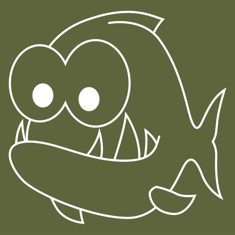 Piranha Comic Animal