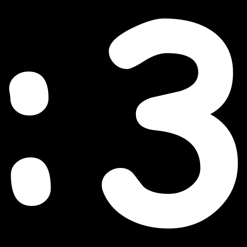 Cat Face Emoticon :3