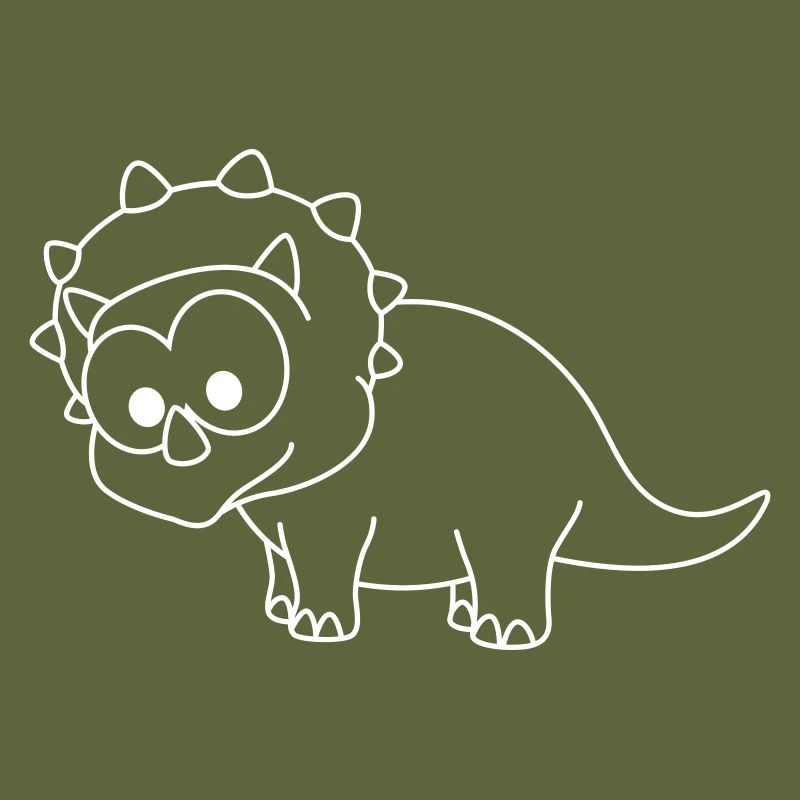 Dinosaur triceratops comic