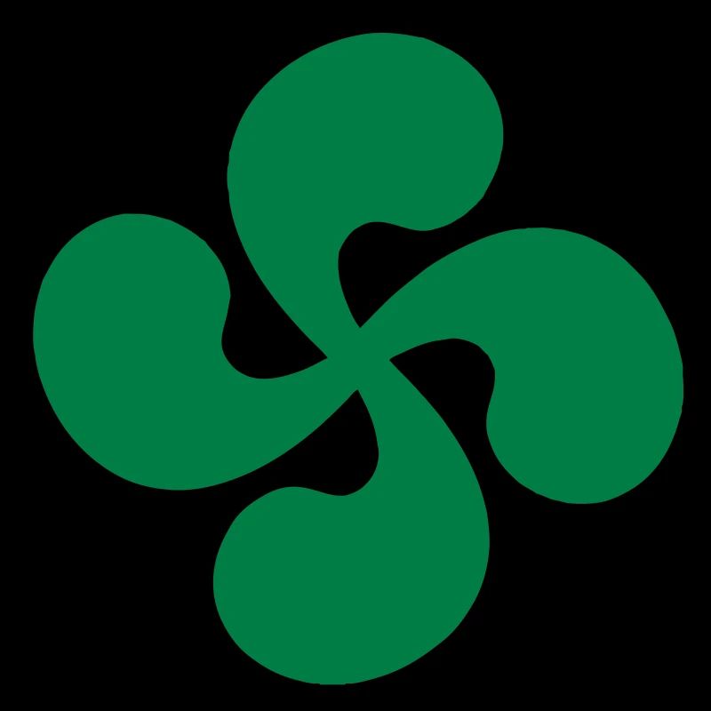 Croix Basque seul Verte