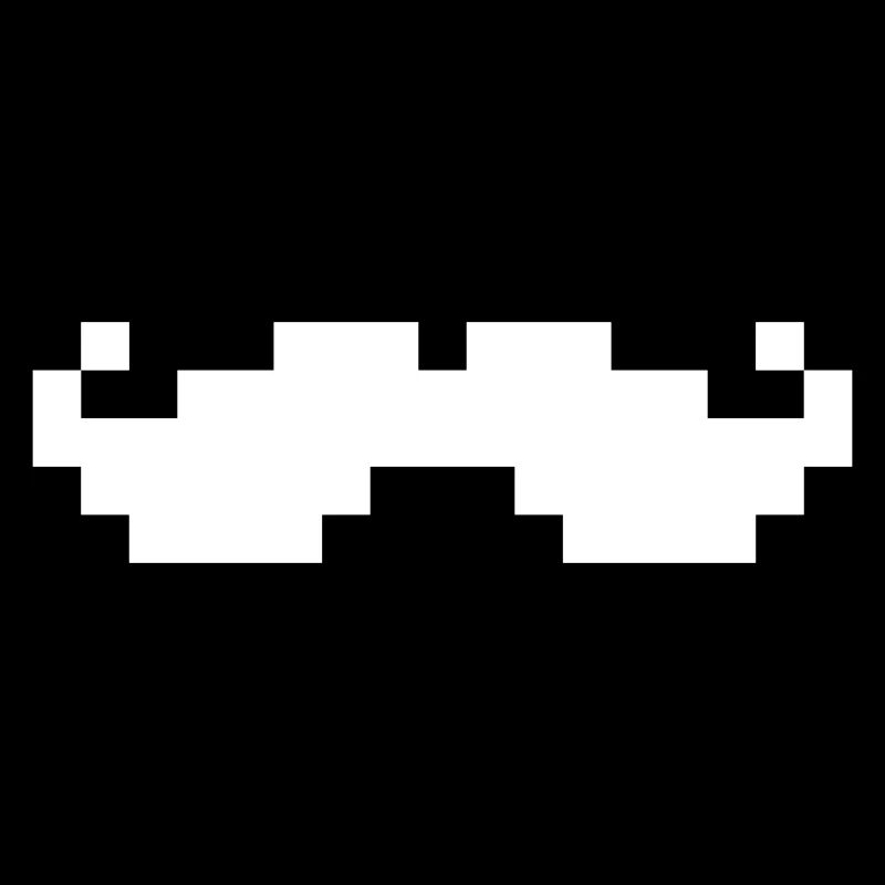 8bit pixel moustache