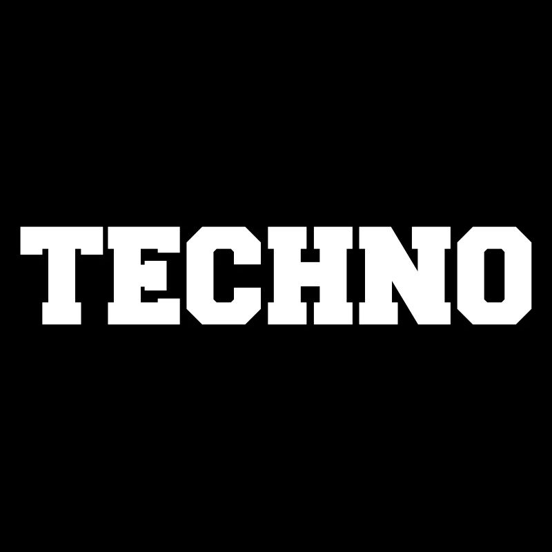 Techno Schriftzug