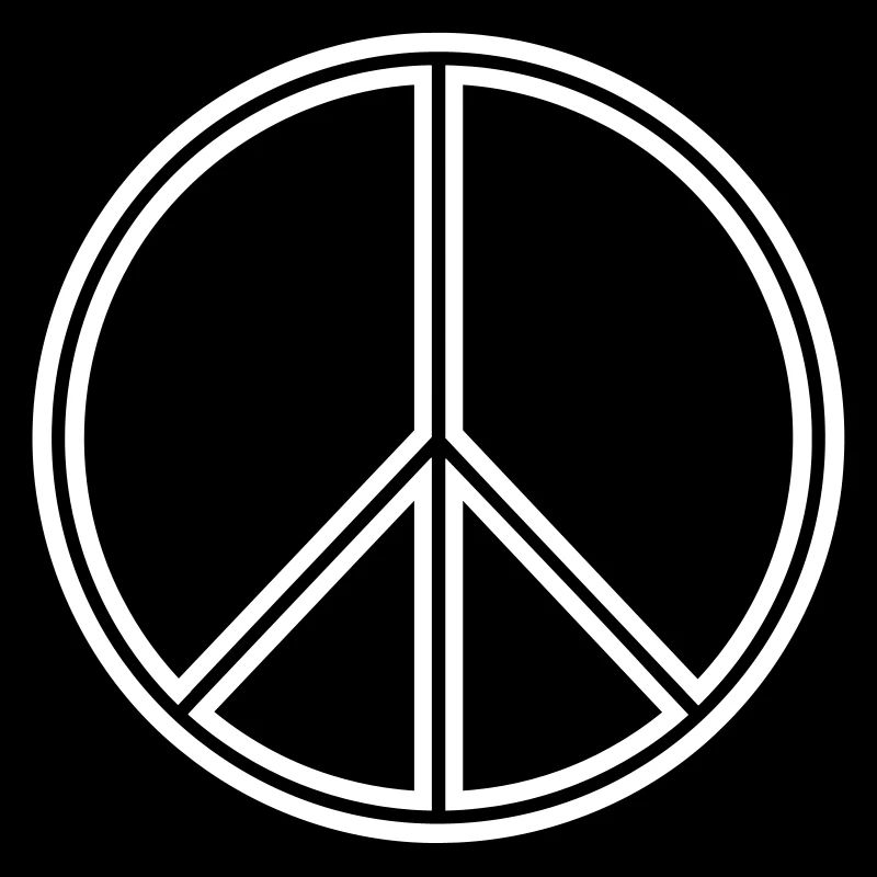 Peacesign Outline White