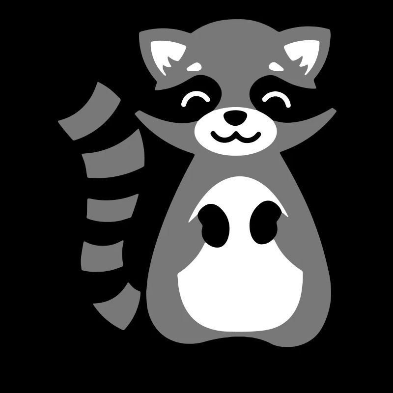 Waschbär Tierkind Geschenkidee raccoon gift idea