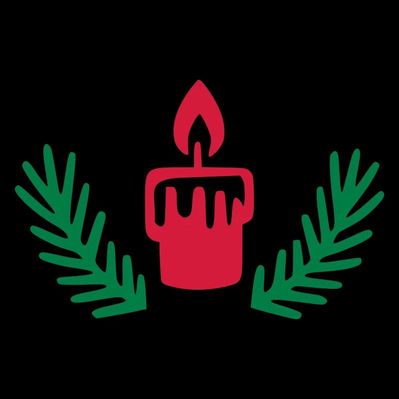 Bougie Branches De Sapin Noël