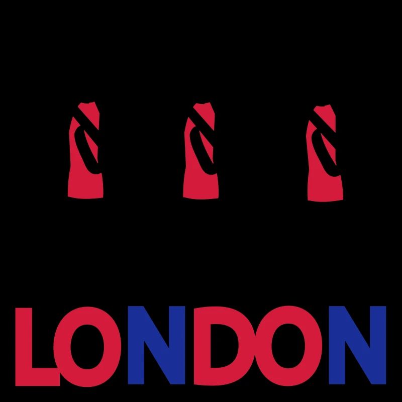 LONDON text Queen's guard