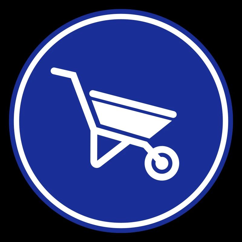 Wheelbarrow symbol