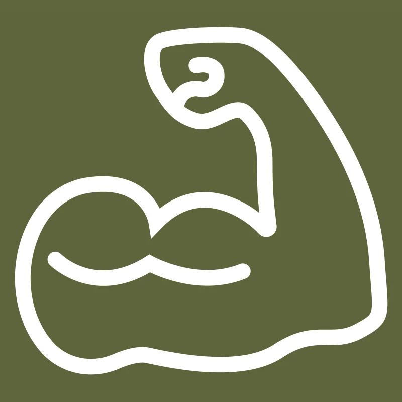 Muscles dumbbell icon