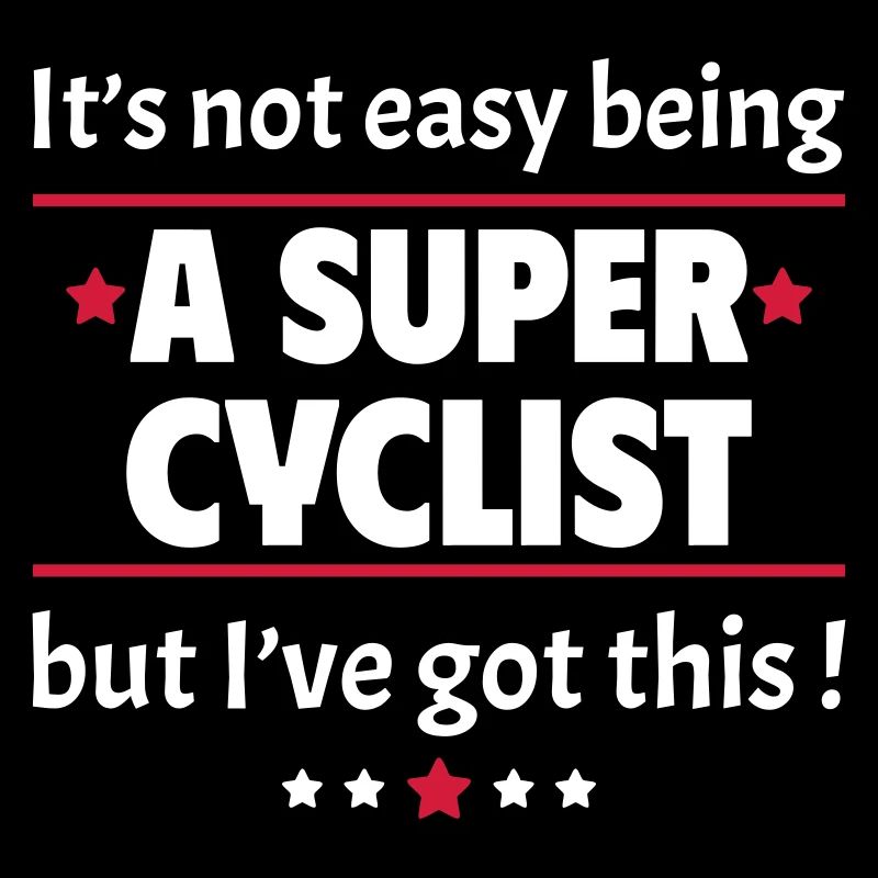 Nicht leicht, ein Super-Radfahrer zu sein!