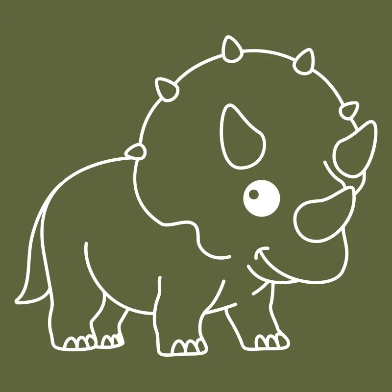 Dinosaur triceratops comic