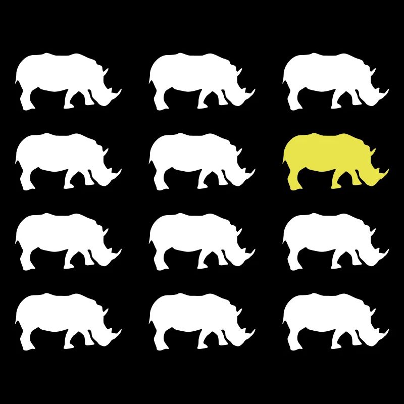 Rhino Silhouette Animal
