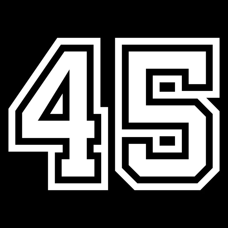 45 number symbol