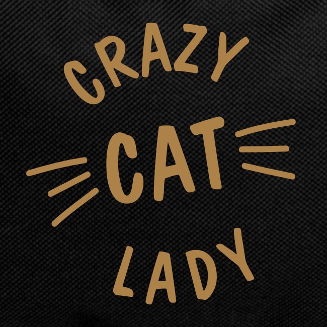 Vorschau: Crazy Cat Lady meow - Rucksack