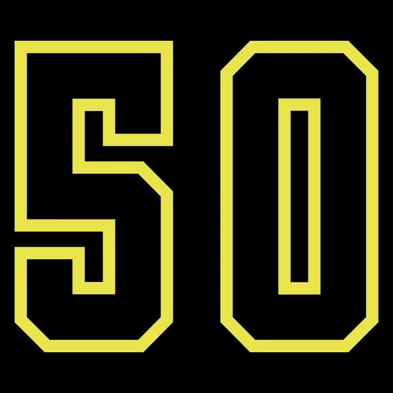 50 Zahl Trikot