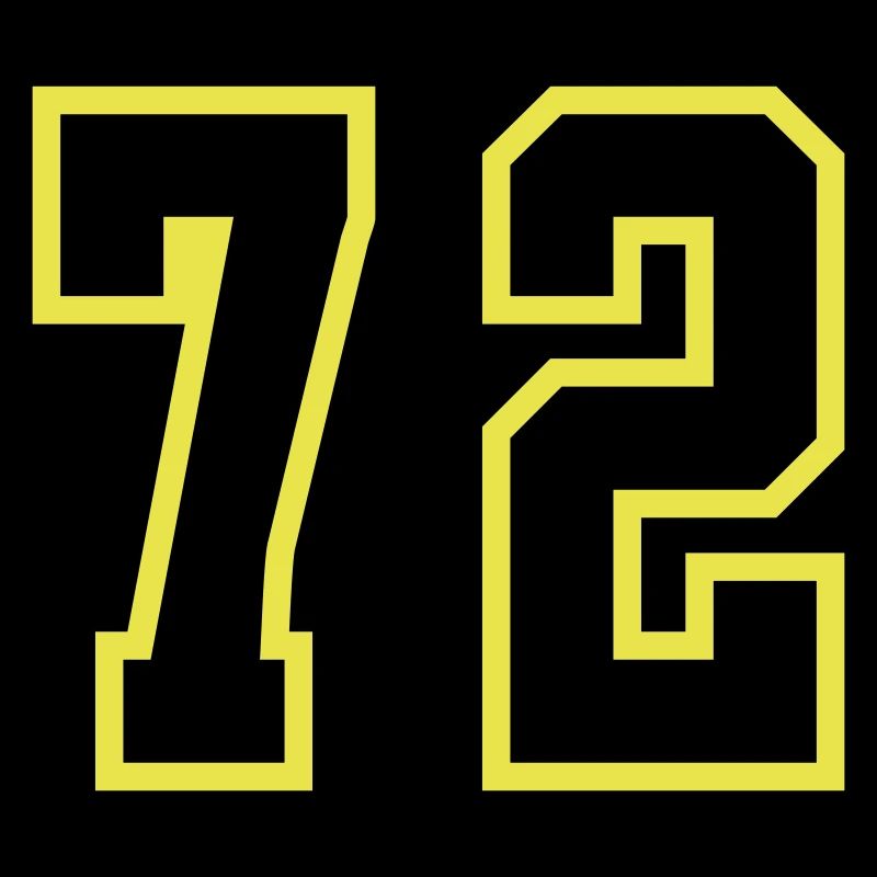 72 Number Jersey
