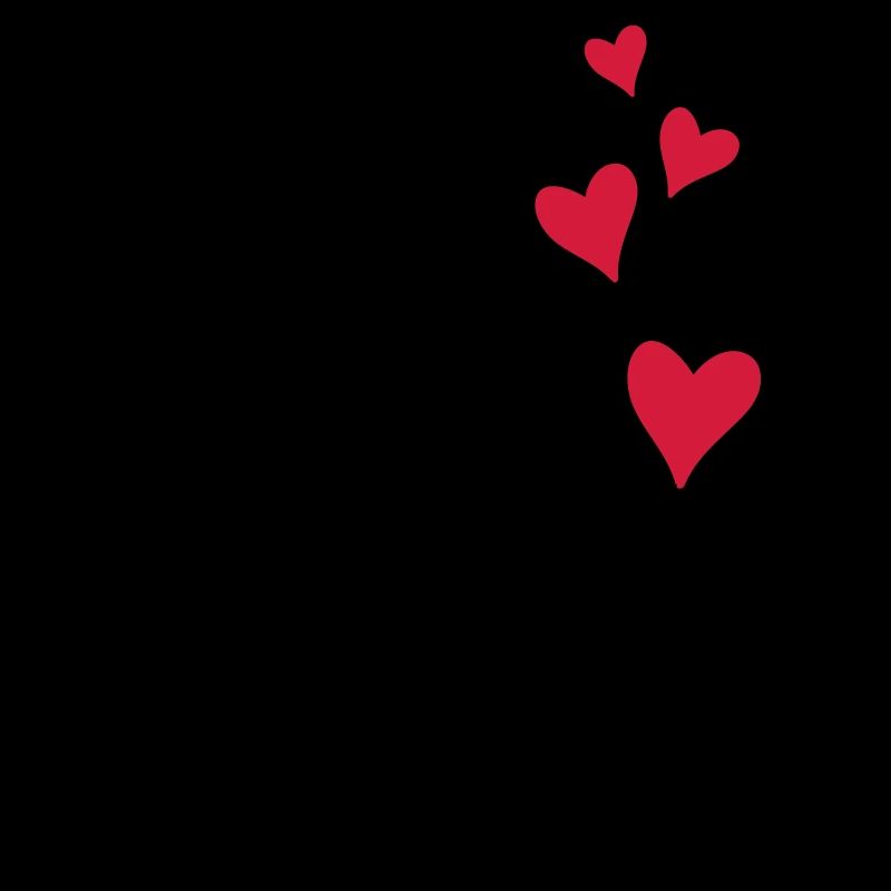 frog silhouette heart