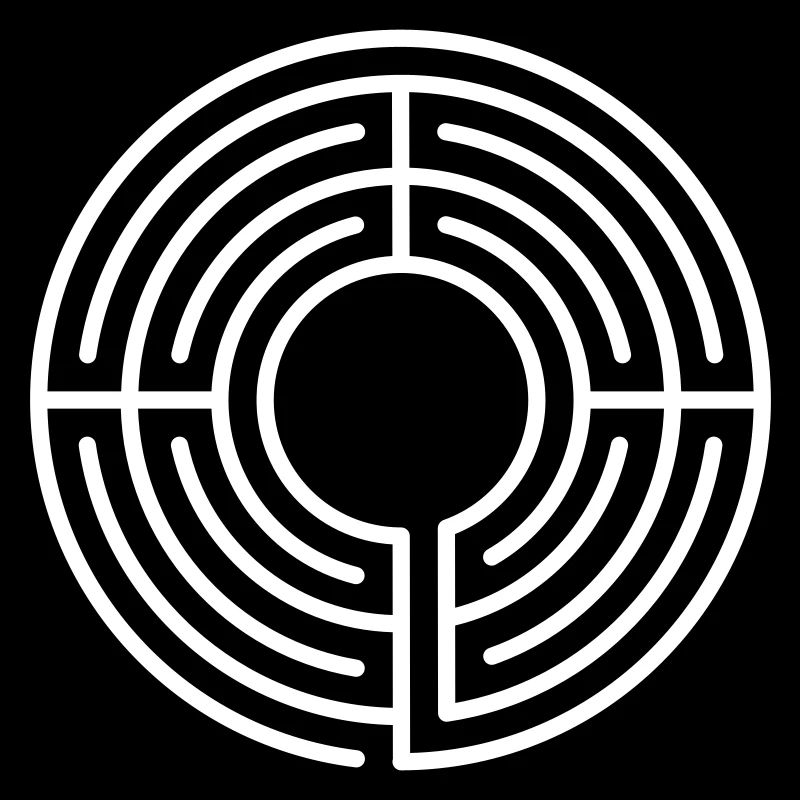 klassisches rundes vierachsiges Labyrinth