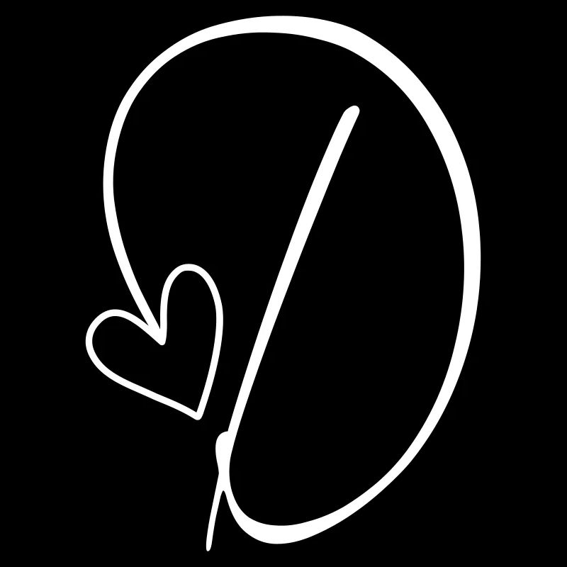 Letter D Letter D Calligraphy