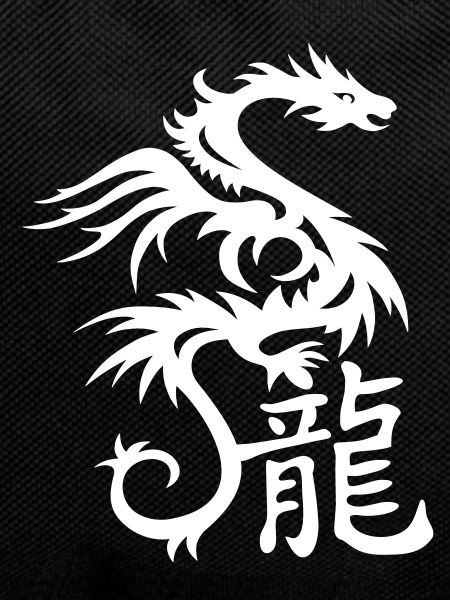 Dragon with Chinese characters